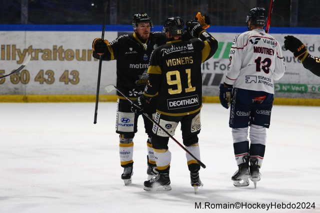 Photo hockey match Rouen - Angers  le 28/01/2024