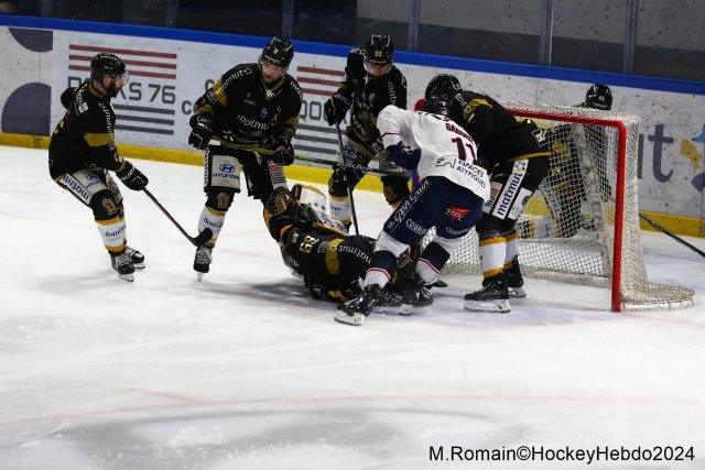 Photo hockey match Rouen - Angers  le 28/01/2024