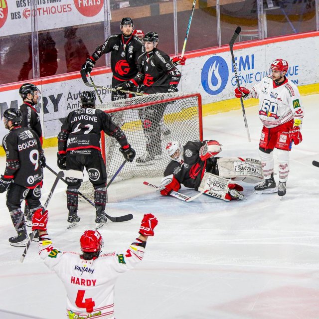 Photo hockey match Amiens  - Grenoble  le 28/01/2024