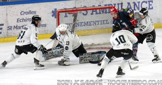 Photo hockey match Grenoble  - Marseille le 30/01/2024