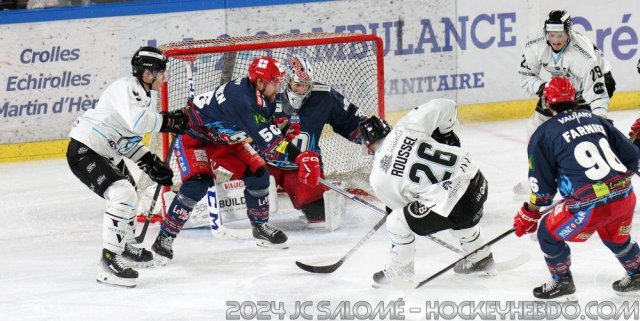 Photo hockey match Grenoble  - Marseille le 30/01/2024