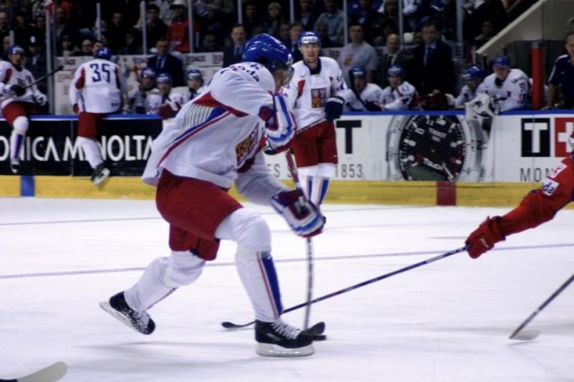 Photo hockey album Mondiaux : 3ème journée - Russie / Rep. Tchèque - N. Leleu