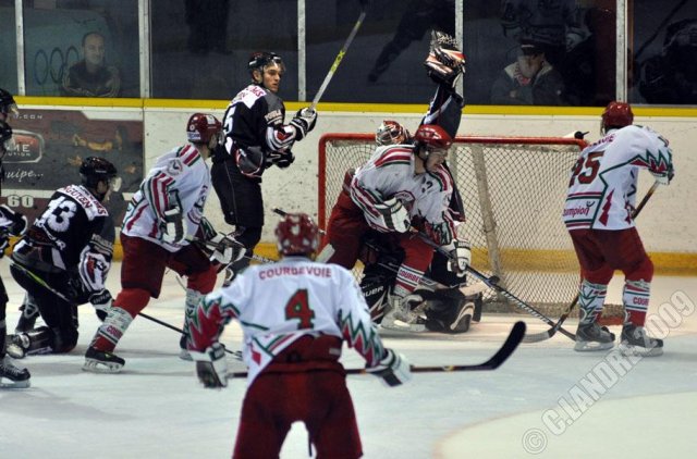 Photo hockey match Mulhouse - Courbevoie  le 10/10/2009