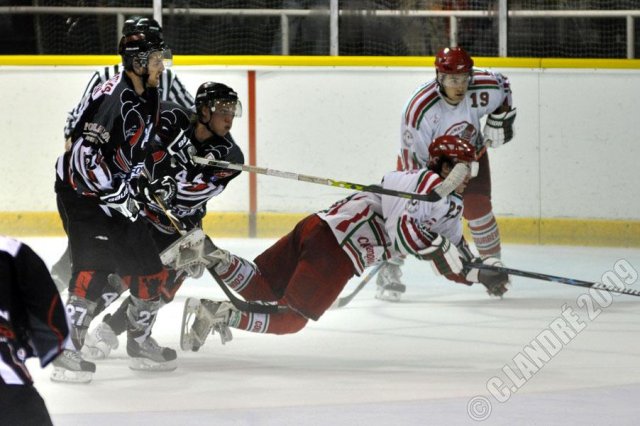 Photo hockey match Mulhouse - Courbevoie  le 10/10/2009