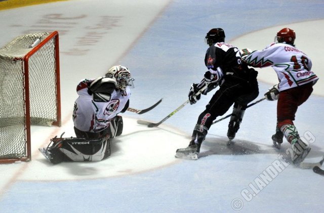 Photo hockey match Mulhouse - Courbevoie  le 10/10/2009