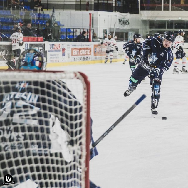 Photo hockey match Tours  - Caen  le 14/02/2024