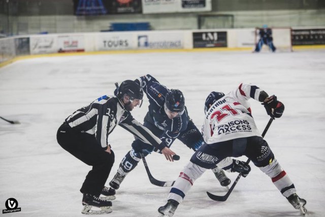 Photo hockey match Tours  - Caen  le 14/02/2024