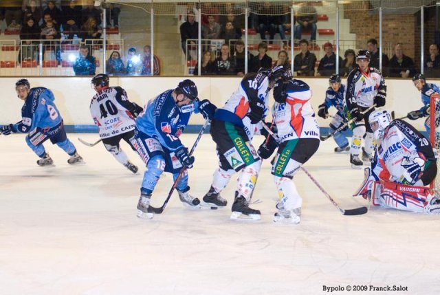 Photo hockey match Angers  - Caen  le 13/10/2009