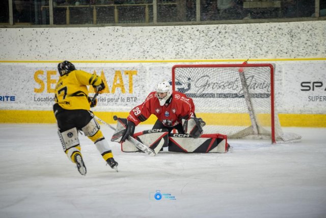 Photo hockey match Chamonix  - Rouen le 25/02/2024