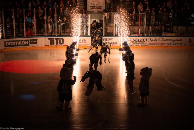 Photo hockey match Angers  - Grenoble  le 27/02/2024