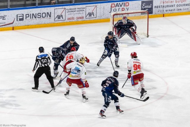 Photo hockey match Angers  - Grenoble  le 27/02/2024