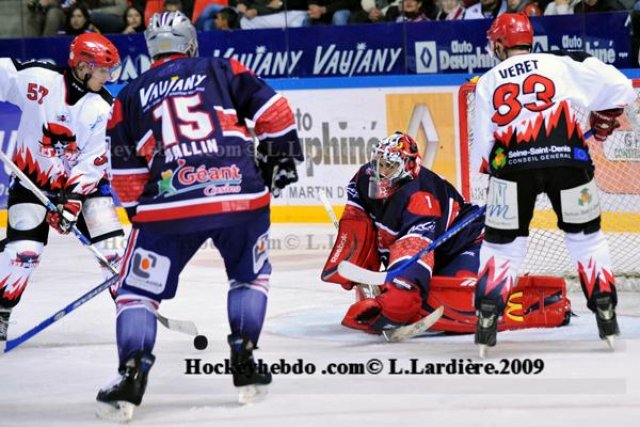 Photo hockey match Grenoble  - Neuilly/Marne le 17/10/2009