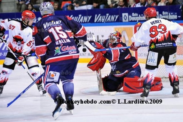 Photo hockey match Grenoble  - Neuilly/Marne le 17/10/2009