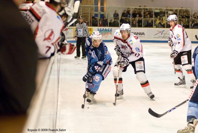 Photo hockey match Angers  - Briançon  le 17/10/2009