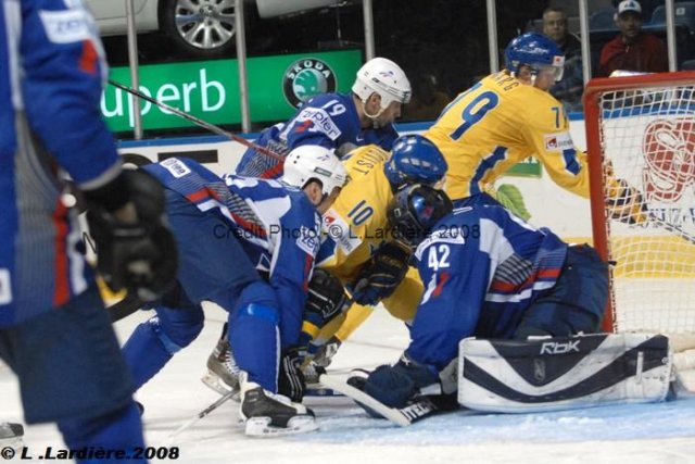 Photo hockey album Mondiaux : 4ème journée - France / Suède L. Lardière