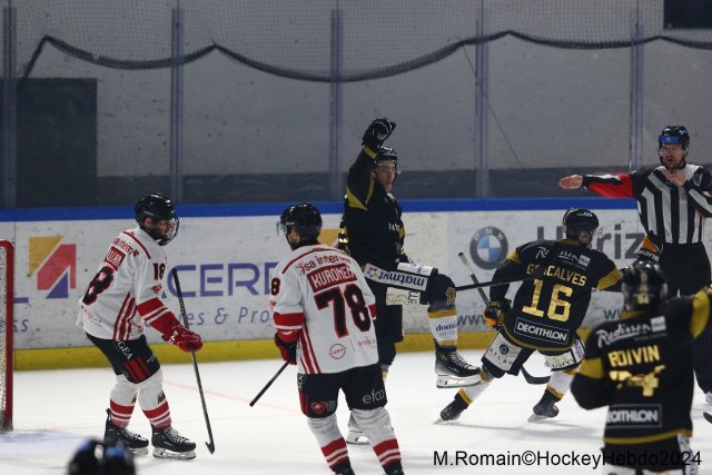 Photo hockey match Rouen - Nice le 08/03/2024