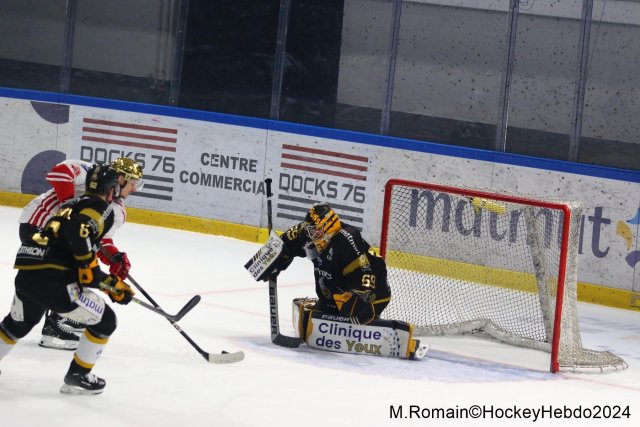 Photo hockey match Rouen - Nice le 08/03/2024