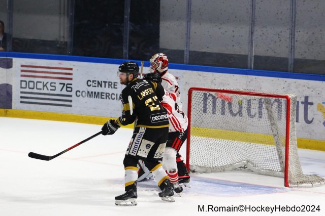 Photo hockey match Rouen - Nice le 08/03/2024