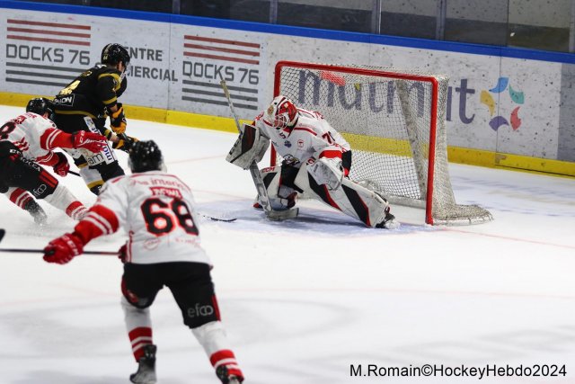 Photo hockey match Rouen - Nice le 08/03/2024