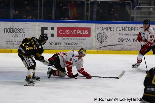 Photo hockey match Rouen - Nice le 08/03/2024