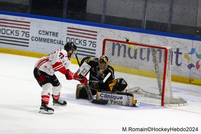 Photo hockey match Rouen - Nice le 09/03/2024