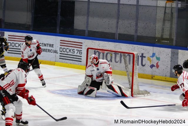 Photo hockey match Rouen - Nice le 09/03/2024