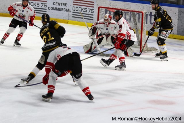 Photo hockey match Rouen - Nice le 09/03/2024