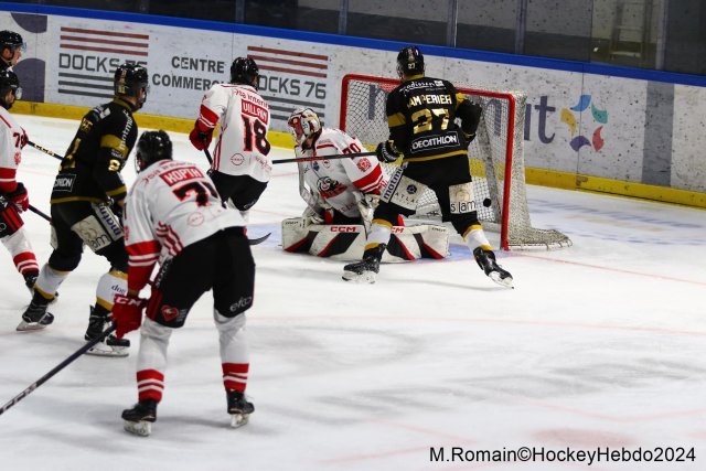 Photo hockey match Rouen - Nice le 09/03/2024
