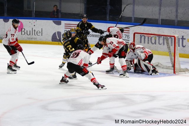 Photo hockey match Rouen - Nice le 09/03/2024