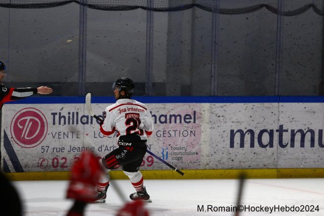 Photo hockey match Rouen - Nice le 09/03/2024