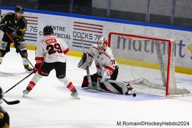 Photo hockey match Rouen - Nice le 09/03/2024
