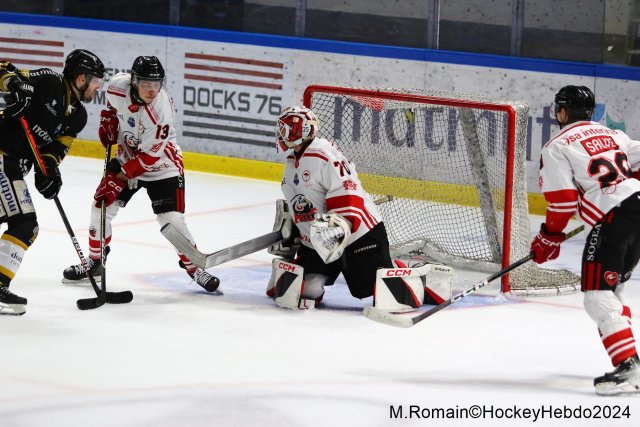Photo hockey match Rouen - Nice le 09/03/2024