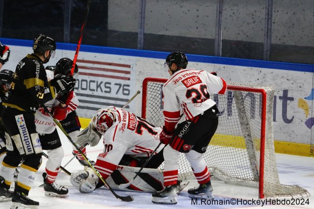 Photo hockey match Rouen - Nice le 09/03/2024