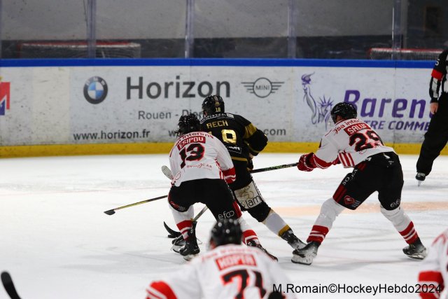 Photo hockey match Rouen - Nice le 09/03/2024