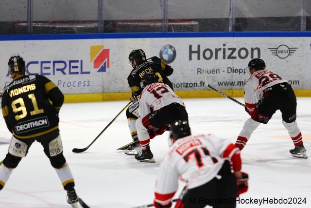 Photo hockey match Rouen - Nice le 09/03/2024
