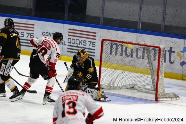 Photo hockey match Rouen - Nice le 09/03/2024