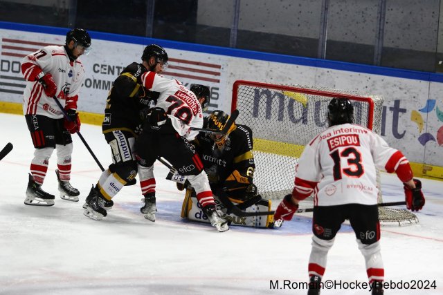 Photo hockey match Rouen - Nice le 09/03/2024