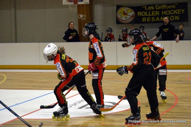 Photo hockey reportage Roller U15 : Beaune l'emporte à Besançon