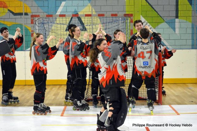 Photo hockey reportage Roller U15 : Beaune l'emporte à Besançon