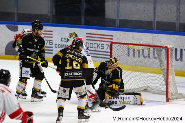 Photo hockey match Rouen - Nice le 16/03/2024