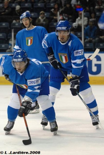 Photo hockey album Mondiaux : 3ème journée - Italie / Danemark