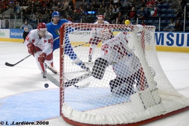 Photo hockey album Mondiaux : 3ème journée - Italie / Danemark