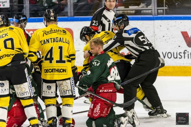 Photo hockey match Cergy-Pontoise - Rouen le 27/03/2024