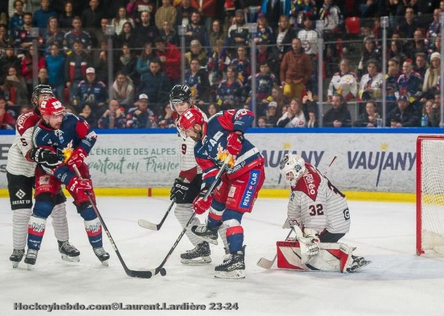 Photo hockey match Grenoble  - Bordeaux le 30/03/2024