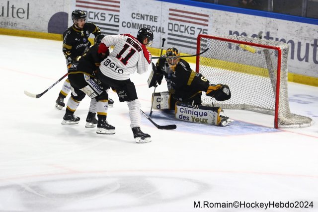 Photo hockey match Rouen - Bordeaux le 13/04/2024