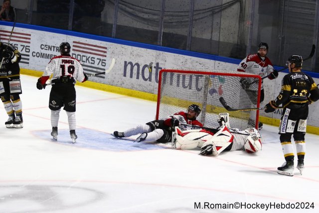 Photo hockey match Rouen - Bordeaux le 13/04/2024