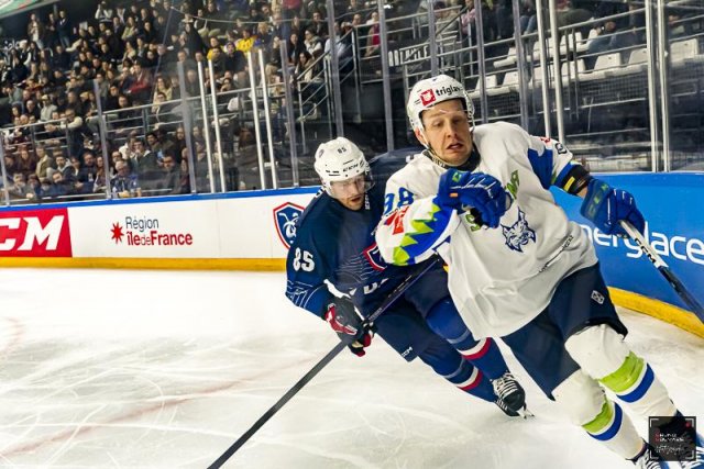 Photo hockey match France - Slovenia le 24/04/2024