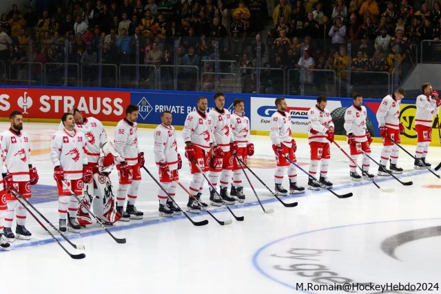 Photo hockey match Rouen - Trinec le 08/09/2024