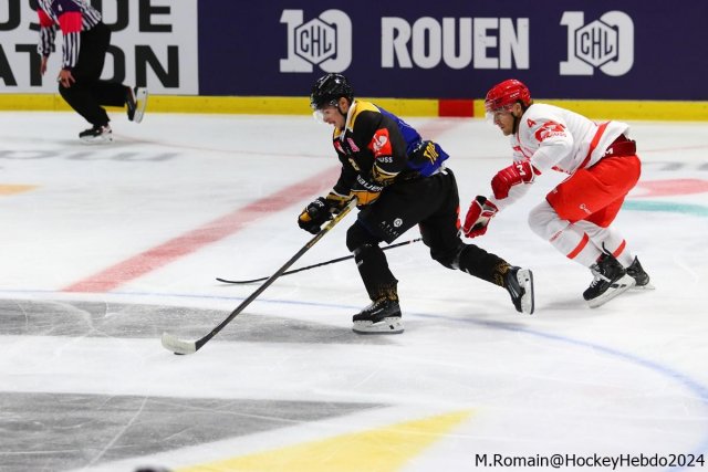 Photo hockey match Rouen - Trinec le 08/09/2024