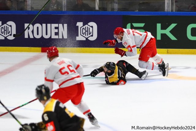 Photo hockey match Rouen - Trinec le 08/09/2024